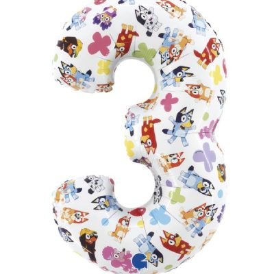 26In Bluey Number 3 Foil Balloon